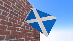 3D model Flag of Scotland