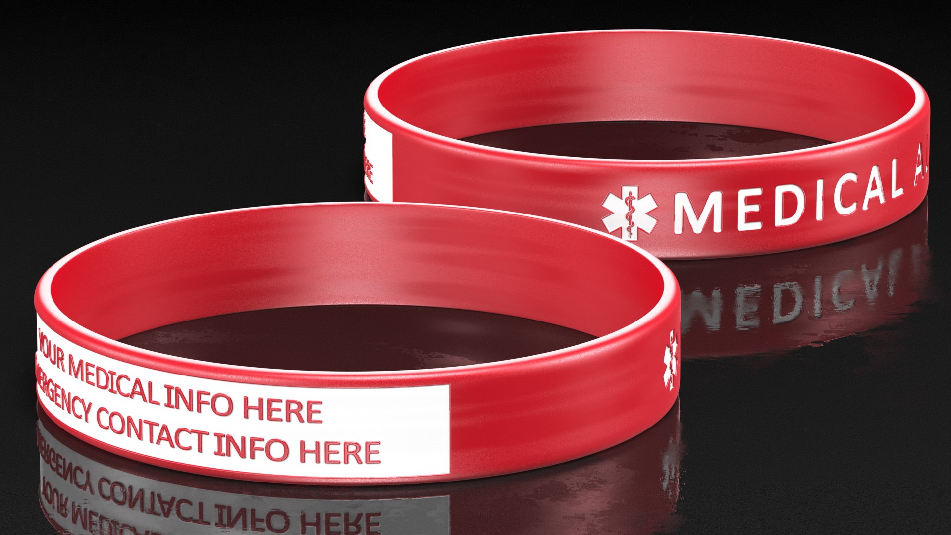 Medical Alert ID Wristband 3D Model - TurboSquid 1769284