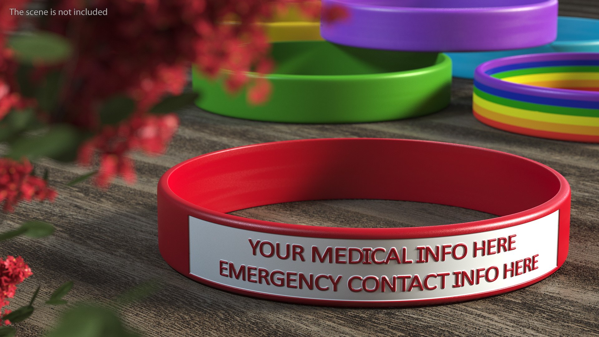 Medical Alert ID Wristband 3D Model - TurboSquid 1769284