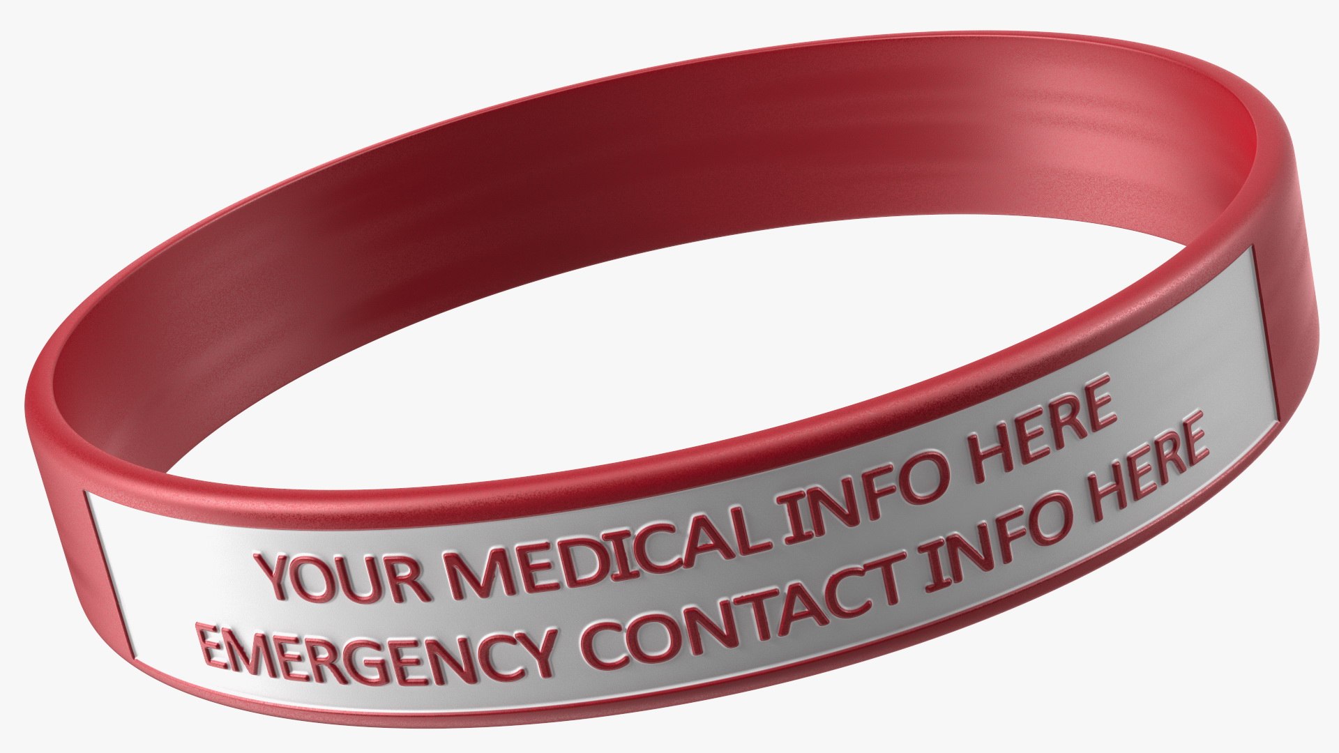 Medical Alert ID Wristband 3D Model - TurboSquid 1769284