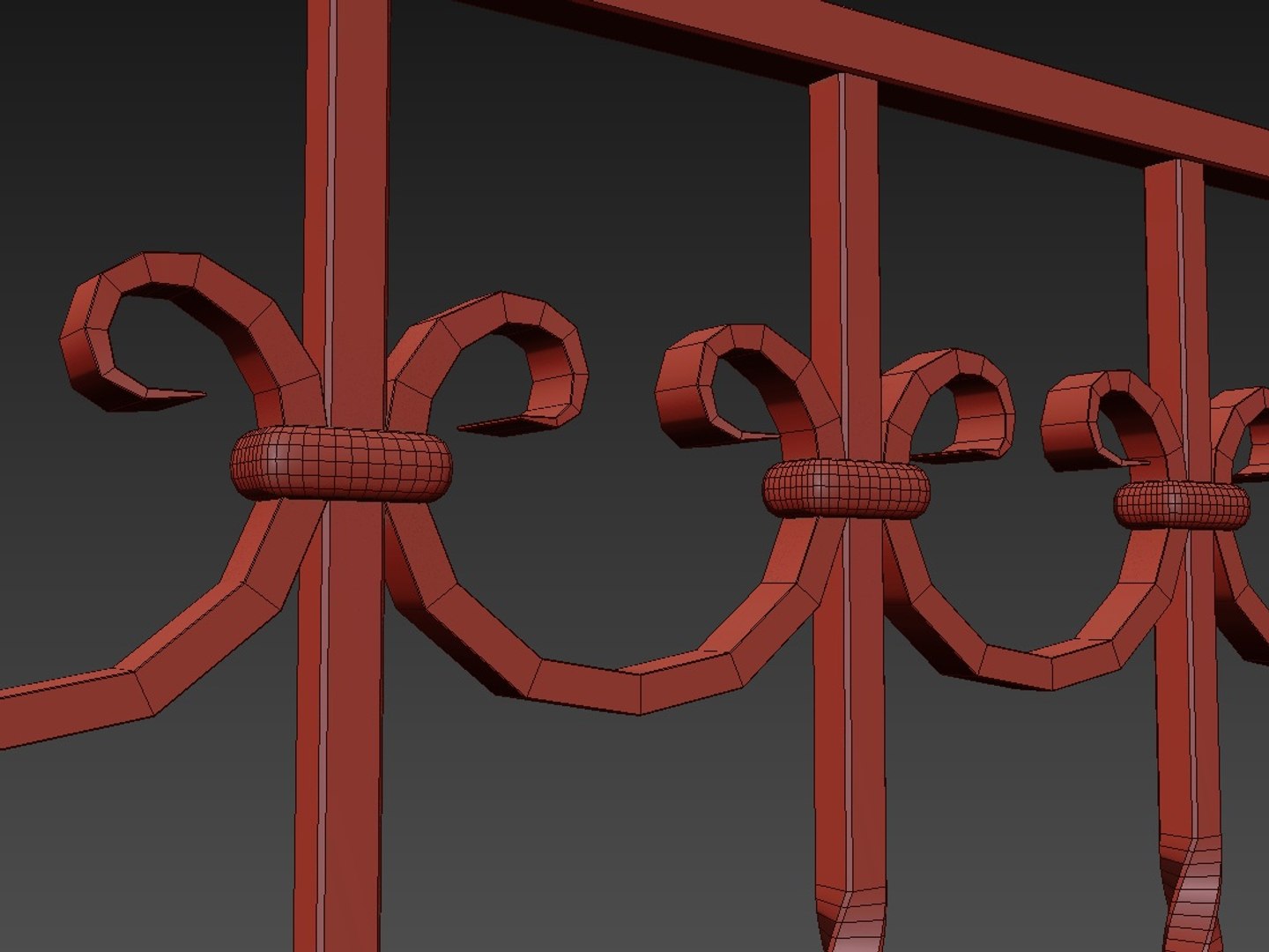 3D Window Bars Model - TurboSquid 1491637