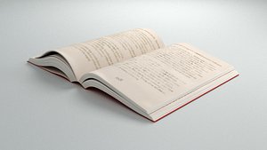 3D open book model