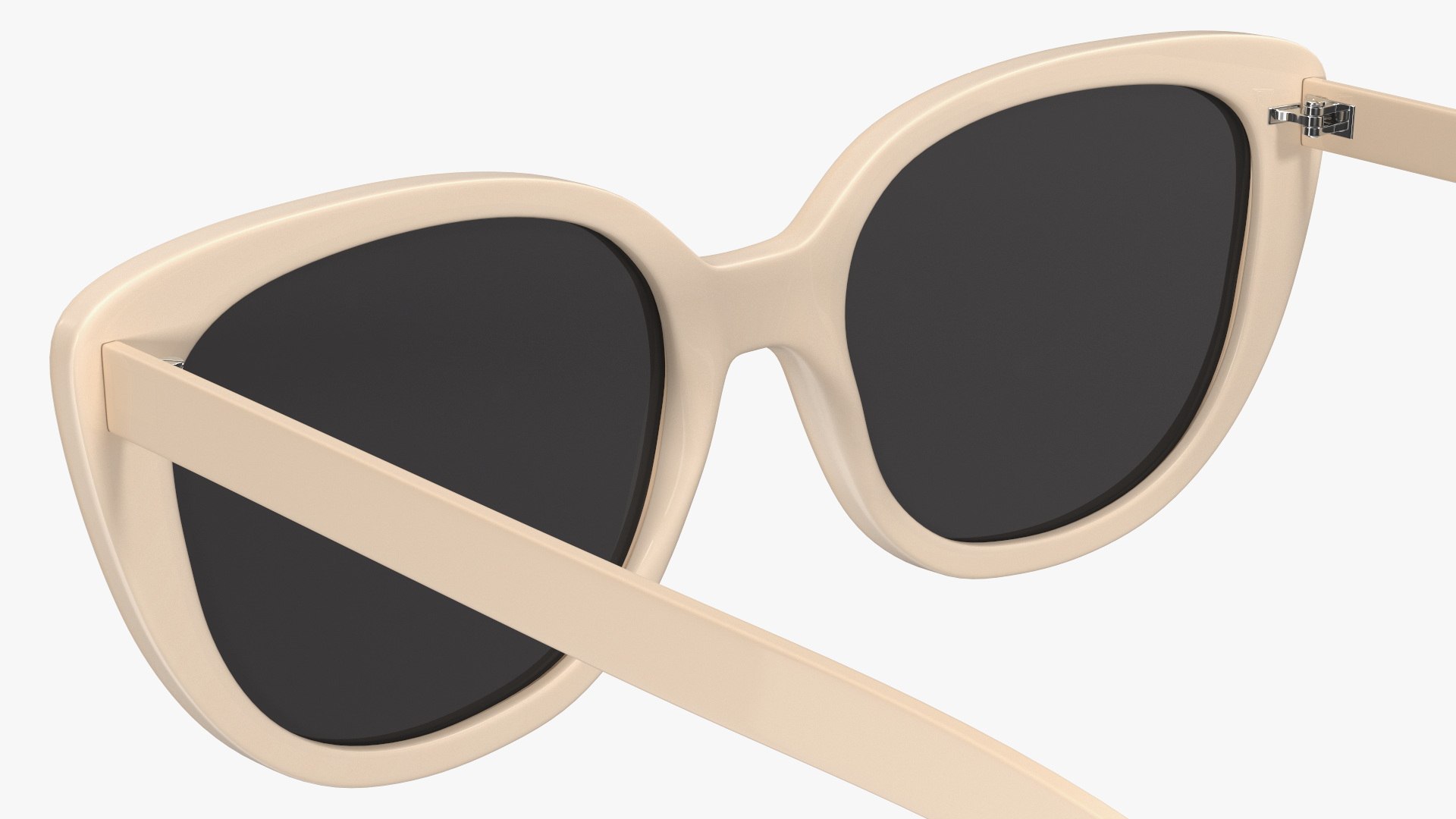 Ivory Frame Cat Eye Glasses 3D Model - TurboSquid 2141581