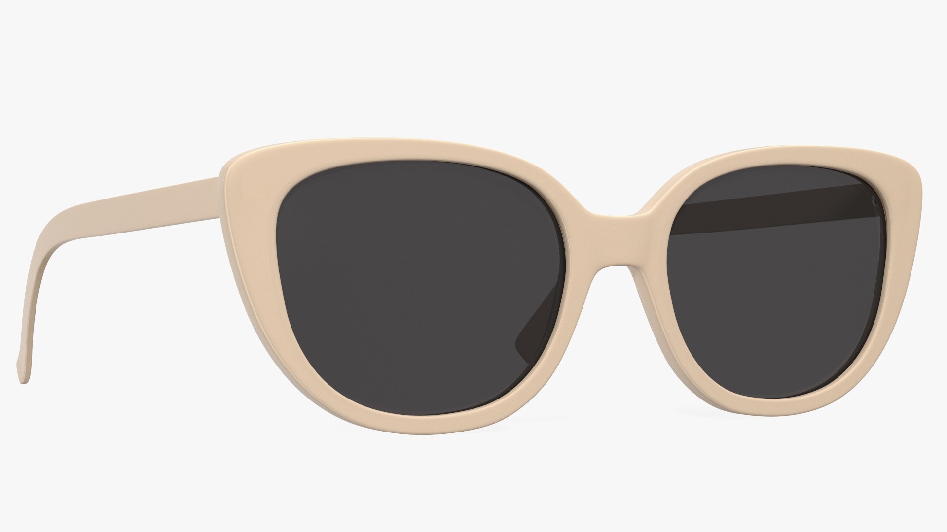Ivory Frame Cat Eye Glasses 3D Model - TurboSquid 2141581
