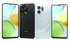 Honor X6D Midnight Black And Honor Play 60A Lake blue 3D
