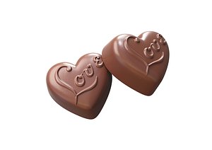 3D model Heart Love Chocolate Candy 3D model