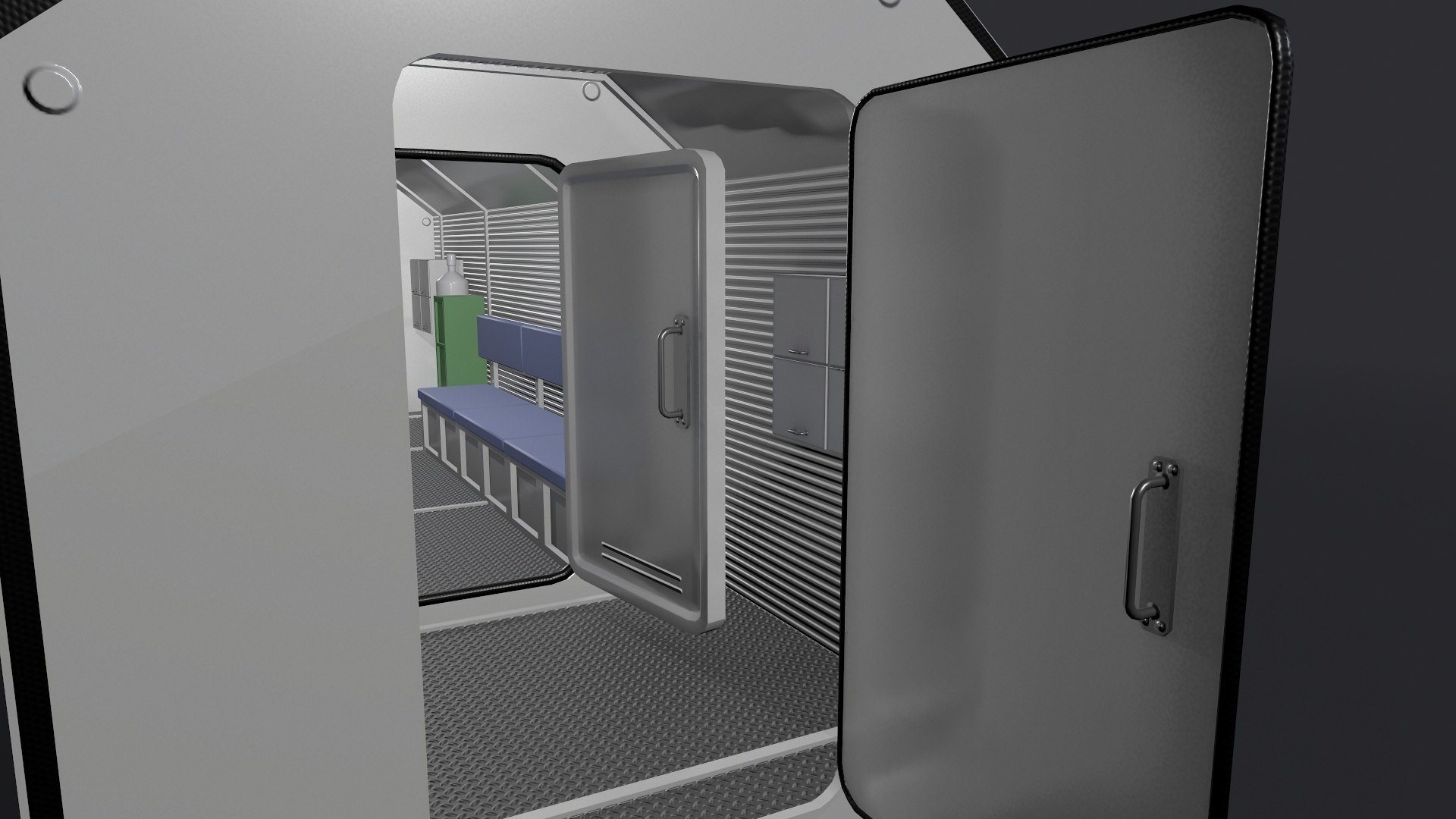 Refuge Chamber Container 3D Model - TurboSquid 1747903