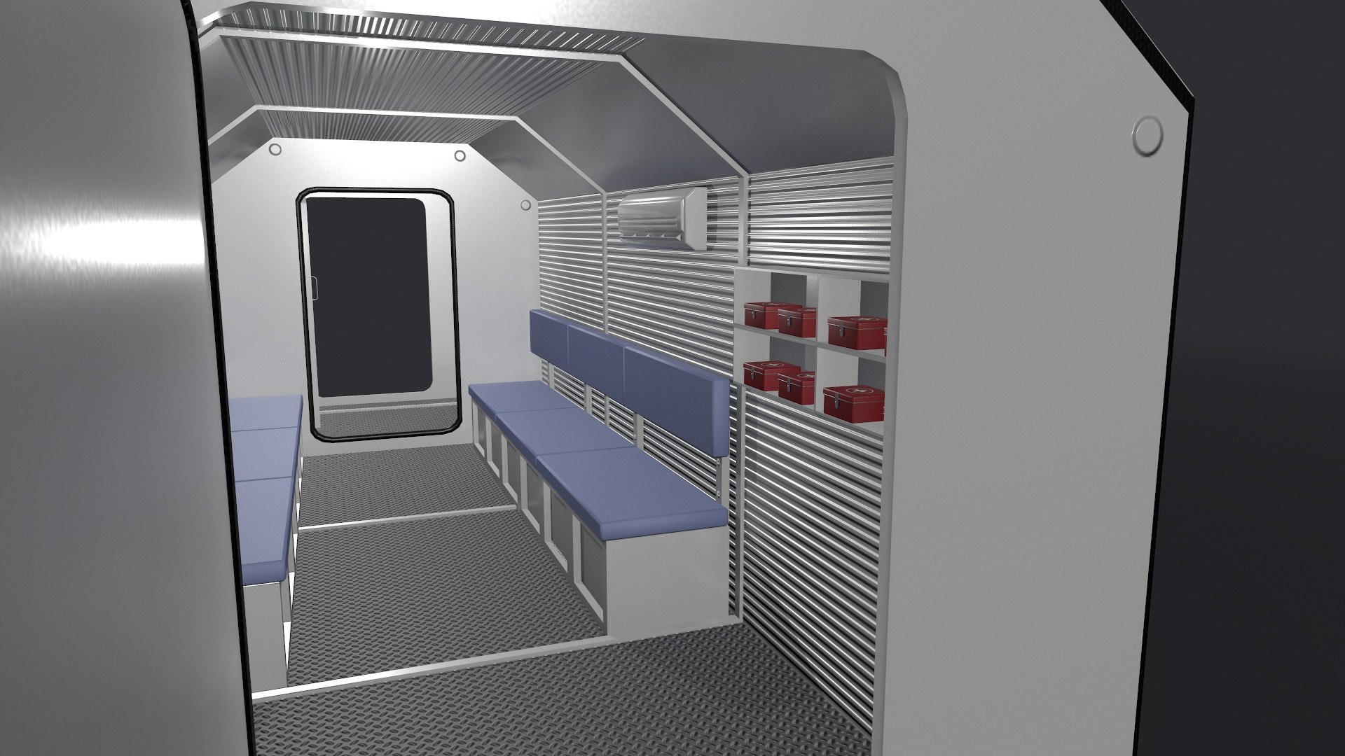 Refuge Chamber Container 3D Model - TurboSquid 1747903