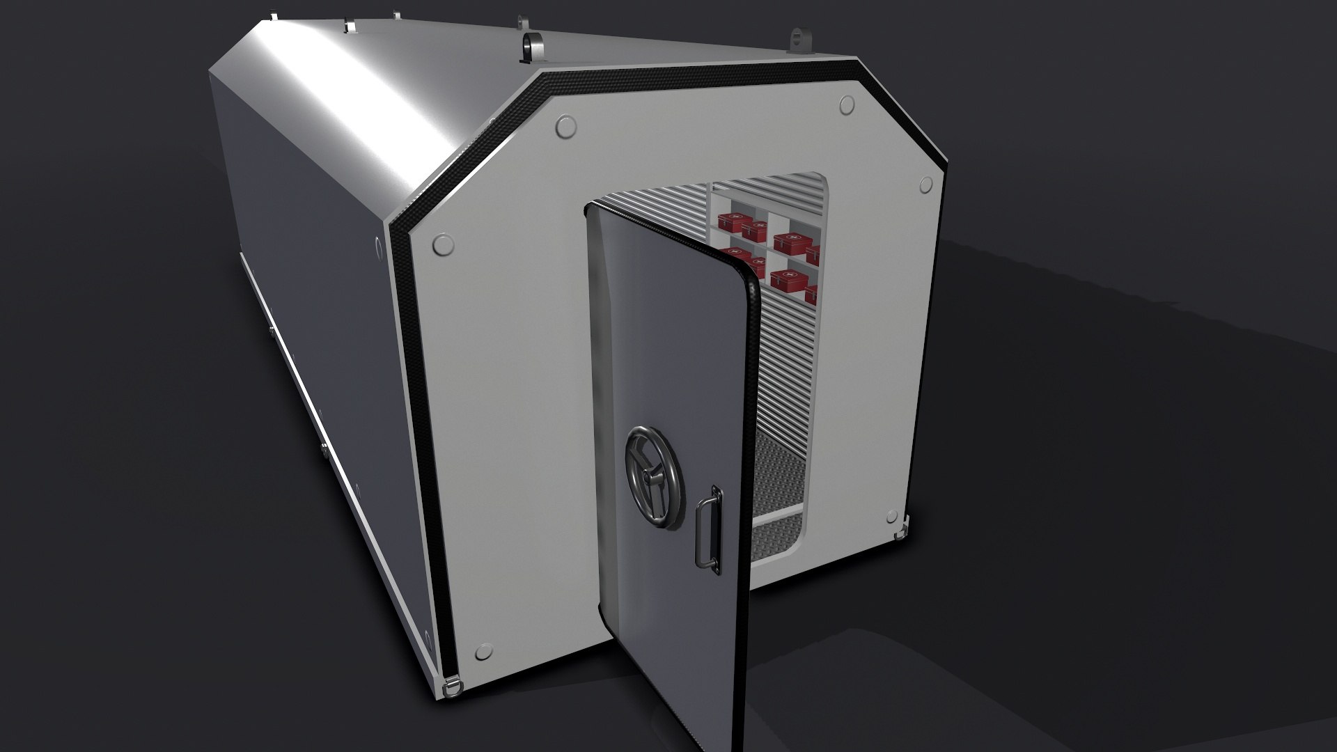 Refuge Chamber Container 3D Model - TurboSquid 1747903