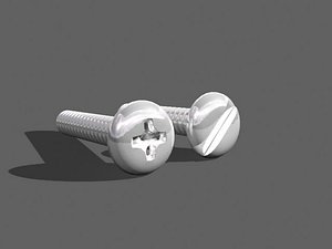 flat and phillips screw