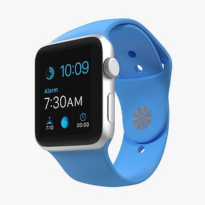 apple watch sport blue 3d max