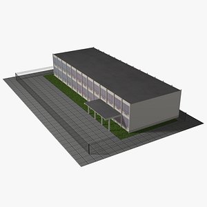 school building 3d model