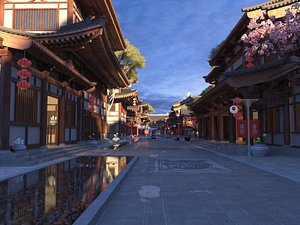 Ancient Commerce Street 3D