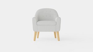 Kids Concept Armchair Grey 3D model