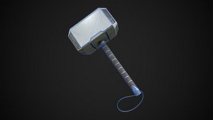 Thor Hammer Mjolnir Low-poly