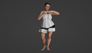 Old woman posing