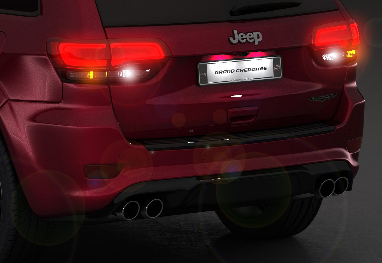 3D Jeep Grand Cherokee Trackhawk - TurboSquid 1311833