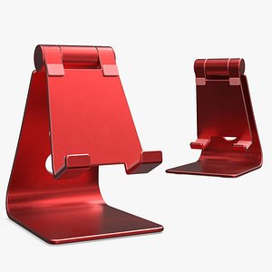 Adjustable Metal Phone Stand Red