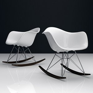 eames plastic chairs 3D model