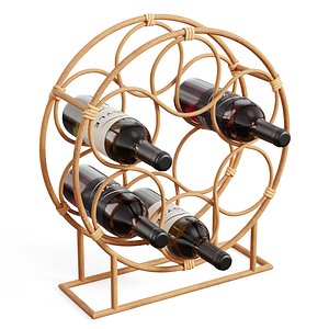 Metal Wine Rack 3D