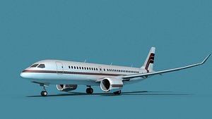 Bombardier CS100 Corporate 1 3D model