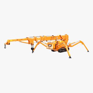 3D Mini Crawler - Spider Crane Used model