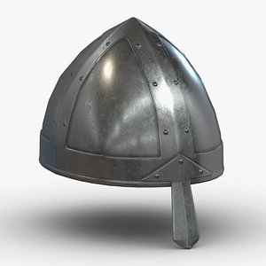 Medieval helmet 05 Low Poly PBR Realistic model