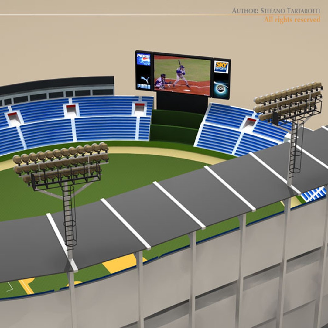 3d Baseball Stadium Model