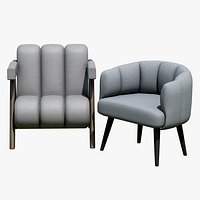 Modern Upholstered Accent Lounge Chair