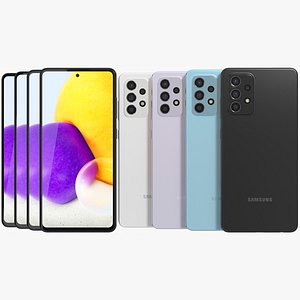 3D samsung galaxy a72 colors