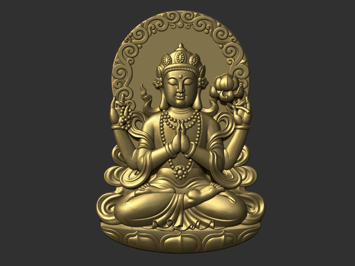 3D Kwanyin Bodhisattva - TurboSquid 2040296