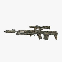 Russian Sniper Rifle Dragunov SVU