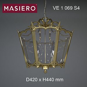chandelier masiero brass spots model