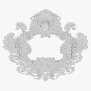 Cartouche Ornament 001 3D model