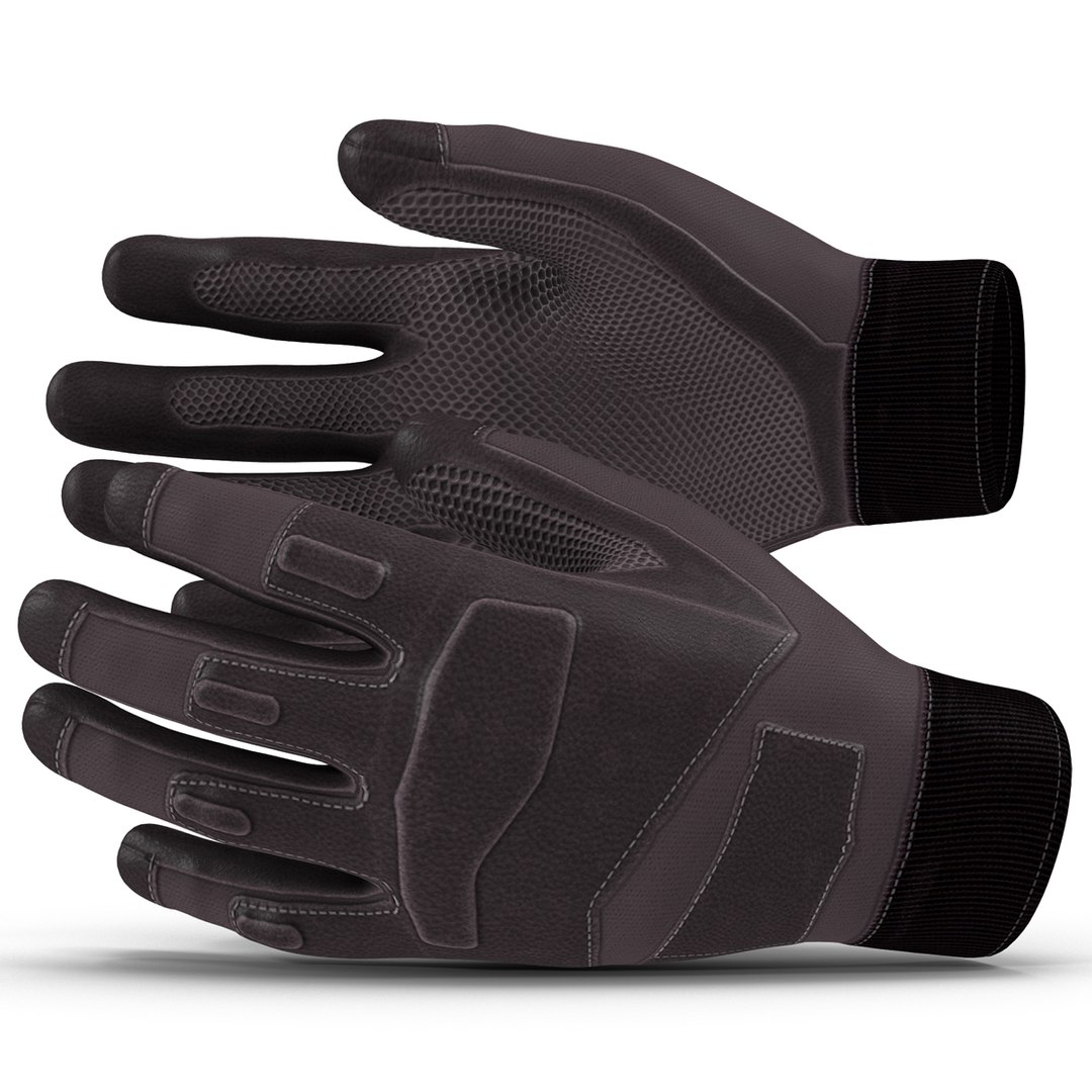 Tactical Gloves 3D model preview