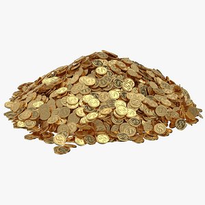 Small Dollar Coins Pile