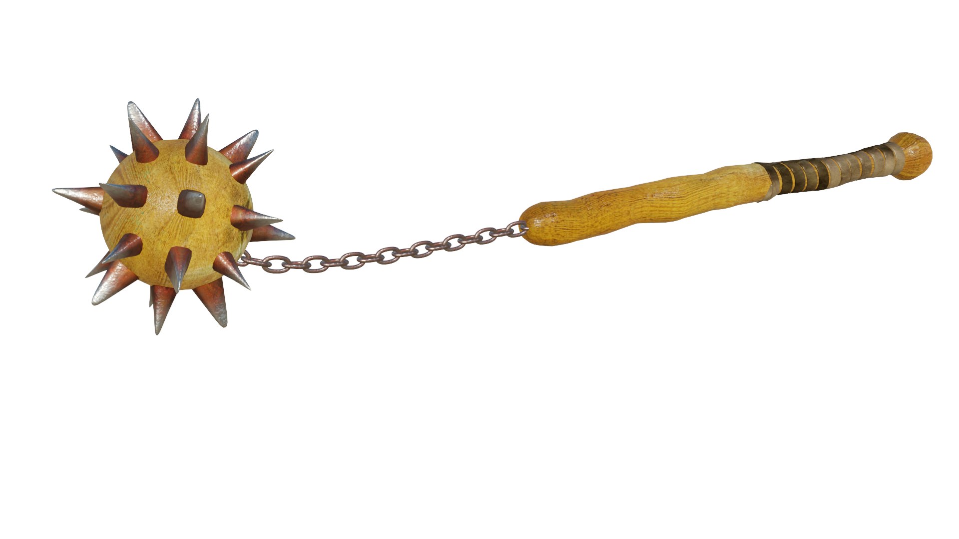 Spiked Mace 3D TurboSquid 1956724