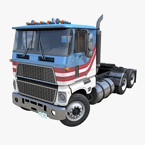 3D American cabover tractor PBR