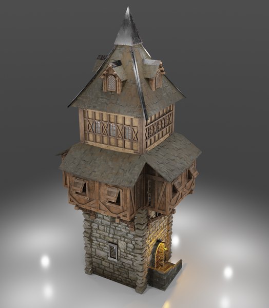 Medieval guard tower model - TurboSquid 1769629