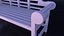 Bench Marlborough white paint