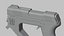 SciFi Concept Futuristic Handgun Brown Color