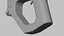 SciFi Concept Futuristic Handgun Brown Color