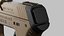 SciFi Concept Futuristic Handgun Brown Color