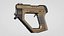 SciFi Concept Futuristic Handgun Brown Color