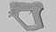 SciFi Concept Futuristic Handgun Brown Color