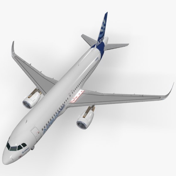 3d sharkleted a320neo house livery model