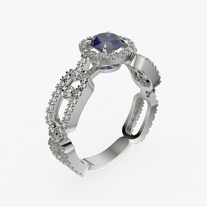 Move Link Solitaire ring all sizes R64