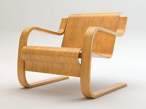 3d alvar aalto chair n42