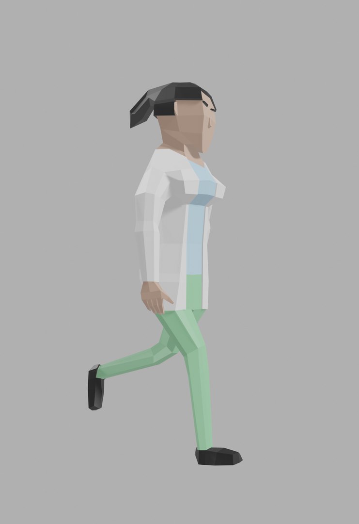 Doctor Woman Rigged Unity 3D Model - TurboSquid 1566175
