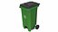 Street Plastic Trash Bin 4 in 1